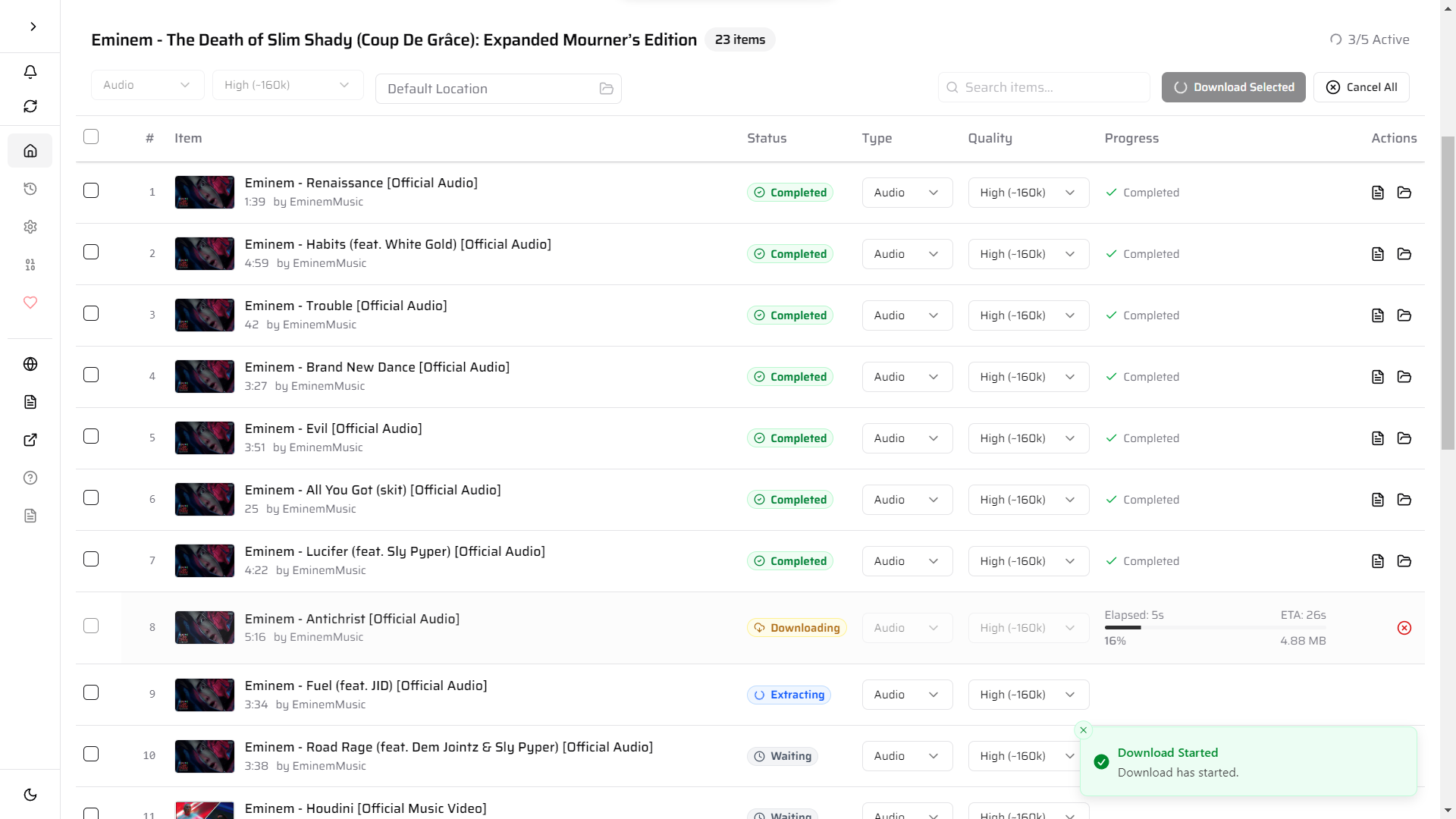 Social Saver Playlist Downloader